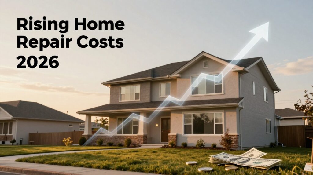 home repair costs, rising home repair costs 2026, home maintenance, cost of homeownership, homeowners insurance increases, deferred maintenance, aging housing stock, contractor prices, home repair budget, emergency home repairs, home improvement tips, home renovation costs, how to save on home repairs